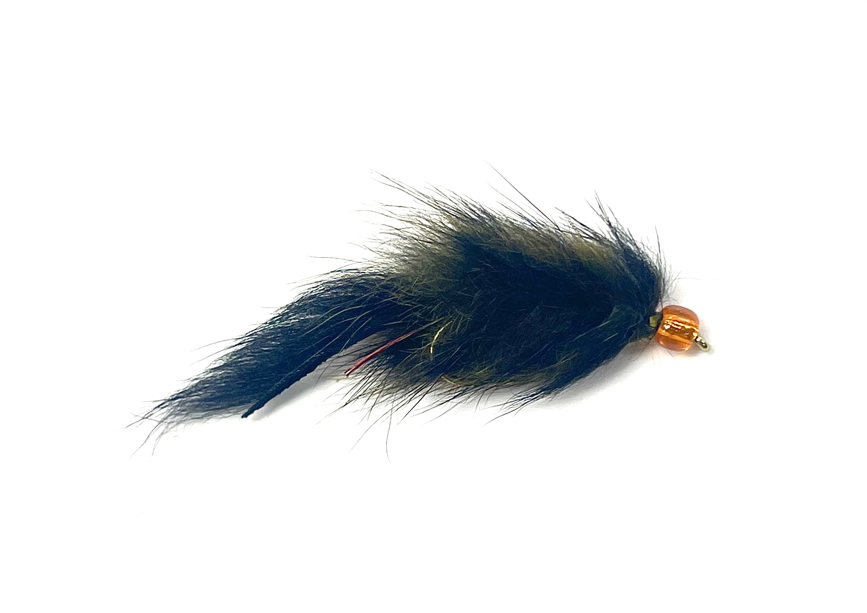 Black's Flies OB Squirrel Leech - Black/Olive - Size 8